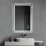 Frameless LED Bathroom Mirror 60x100 cm - Anti-Fog Dimmable Glass
