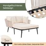 6-Person Garden Dining Set with Armchairs, Polyrattan