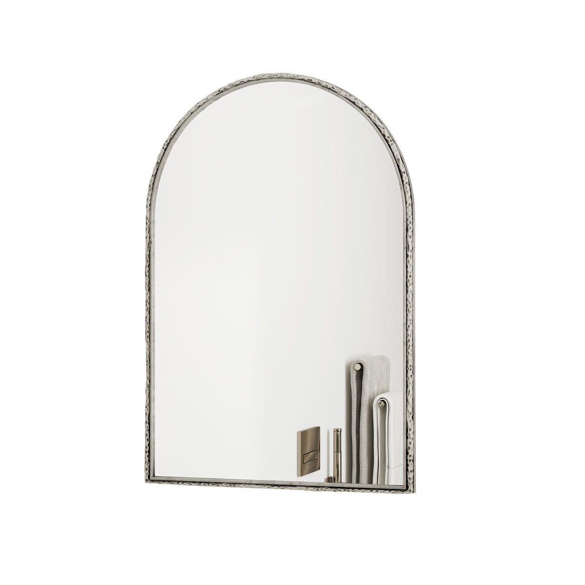 LED Full-Length Mirror 163x54cm Dimmable Light, Black Aluminum Frame