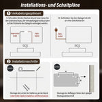 Frameless LED Bathroom Mirror 60x100 cm - Anti-Fog Dimmable Glass