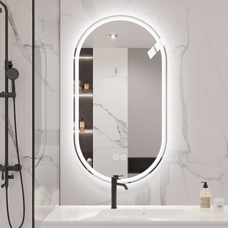 Full-Length Standing Mirror 161.5x50cm - Black Aluminum Frame