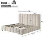 Children's Single Bed 90x200cm with Drawers & Storage, White