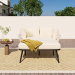 6-Person Garden Dining Set with Armchairs, Polyrattan