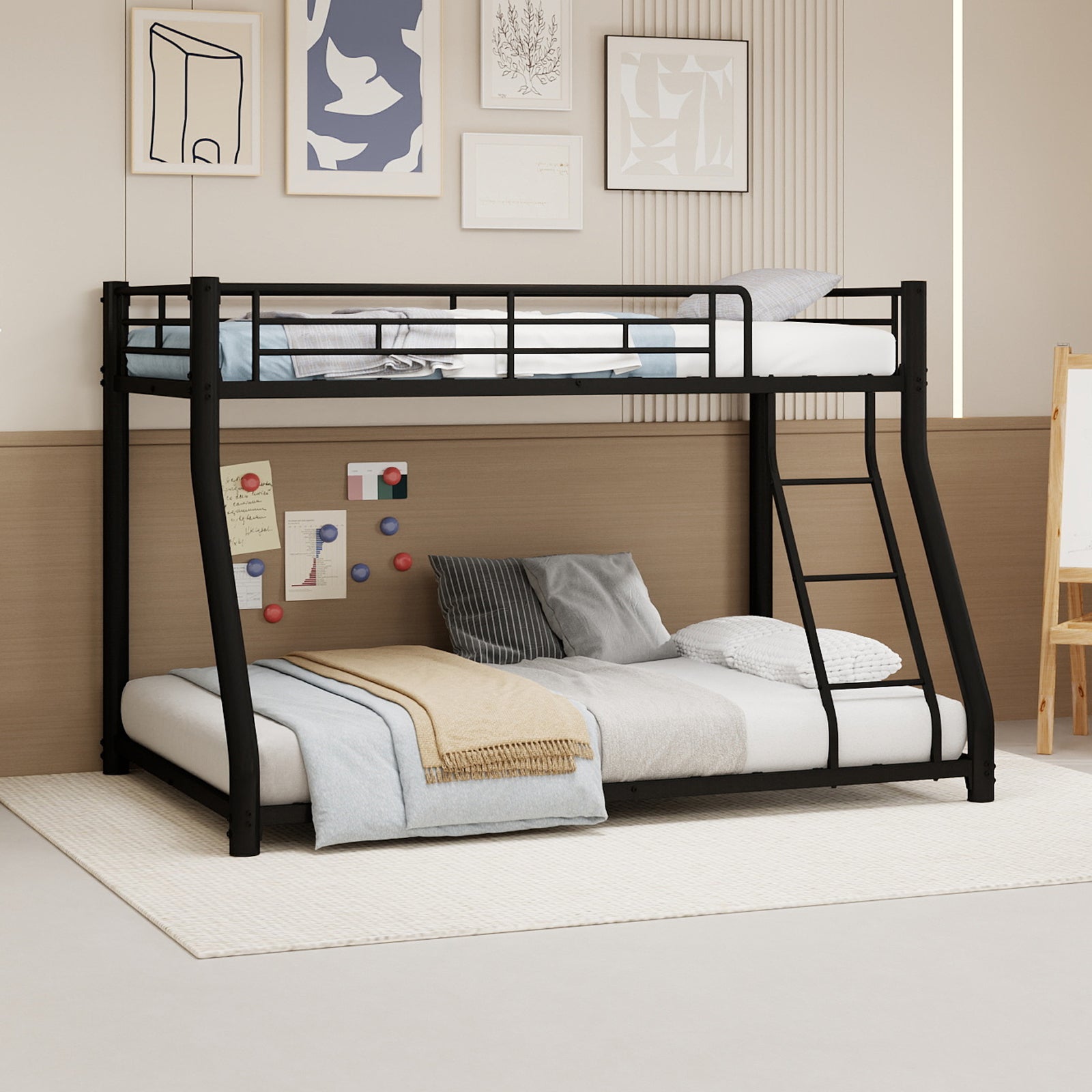 Upholstered Bed Frame 140x200 cm, Reinforced Steel