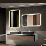 LED Bathroom Mirror 60x120 cm - Anti-Fog Dimmable Frosted Glass