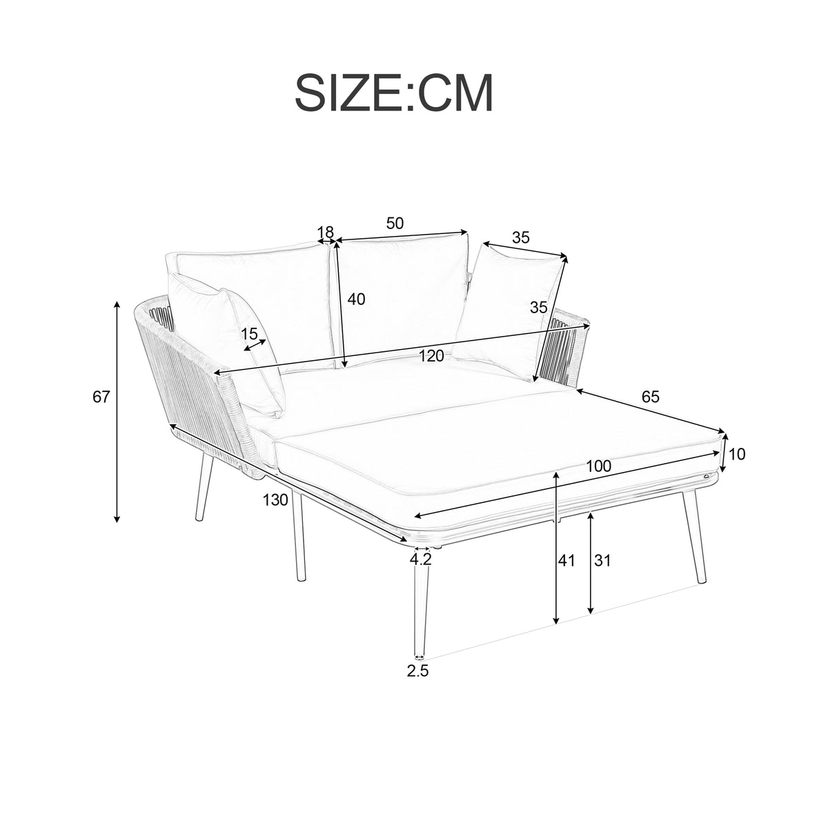 6-Person Garden Dining Set with Armchairs, Polyrattan
