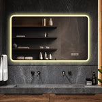 LED Bathroom Mirror 60x120 cm - Anti-Fog Dimmable Frosted Glass