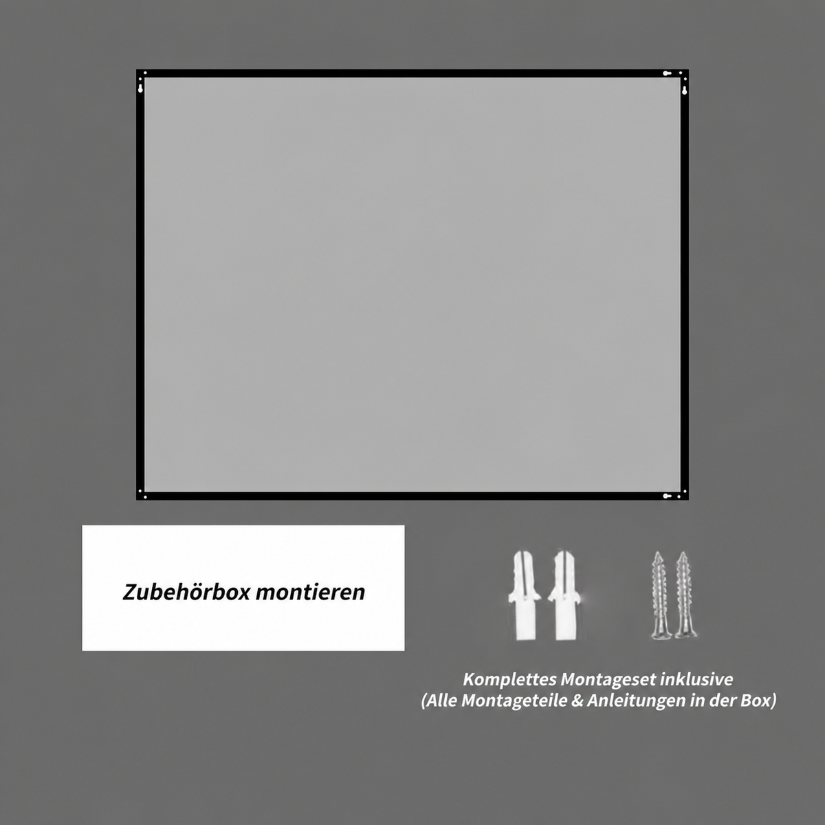 Bathroom Mirror 50x70 cm, Copper-Free HD Wall Mirror, Black Aluminum