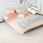 Modern Minimalist Bed Frame 160x200cm with Mattress Gray Dutch Velvet