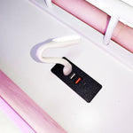 Smart Upholstered Bed 160x200cm with LED & Storage, Pink Velvet